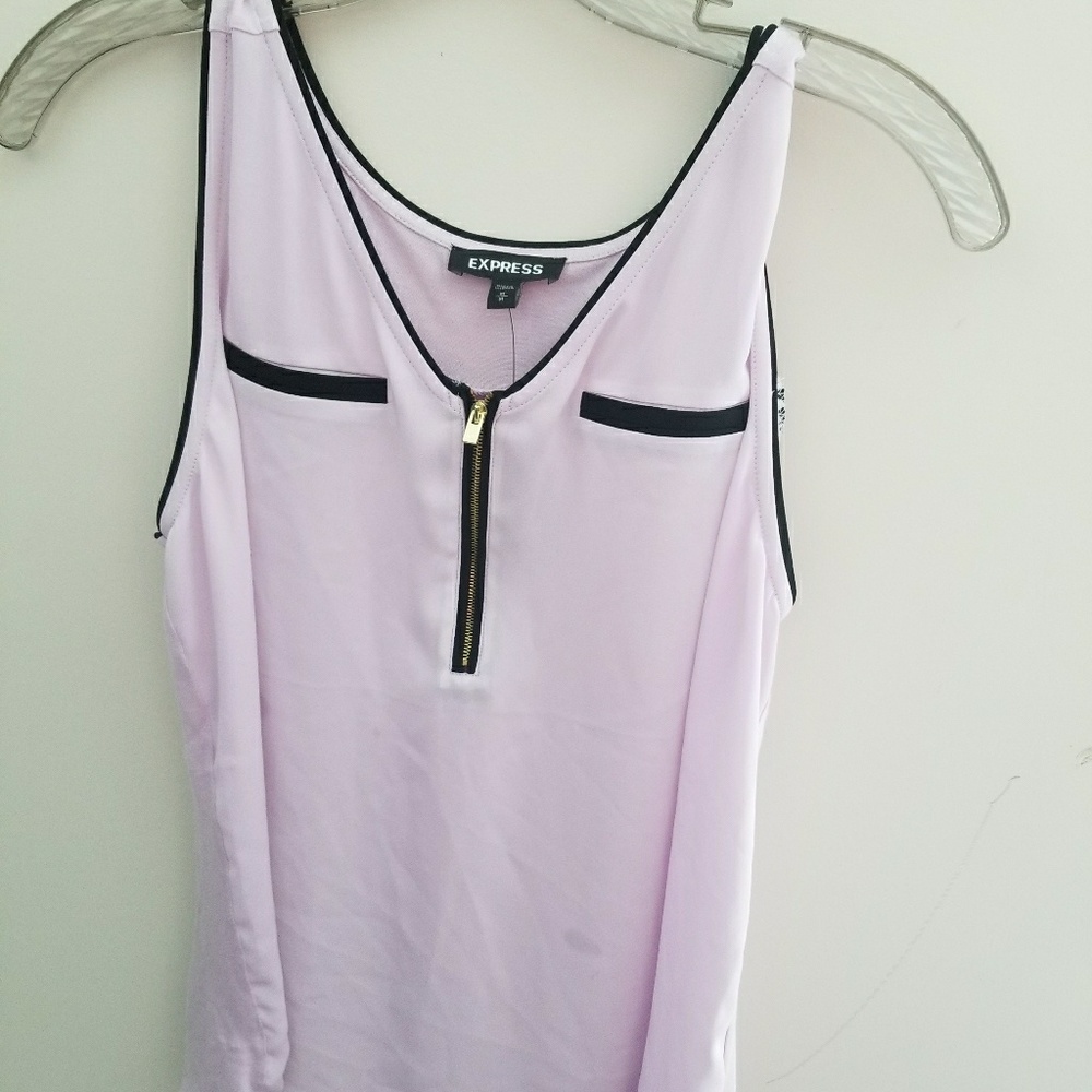 BRAND NEW Express zip front blouse